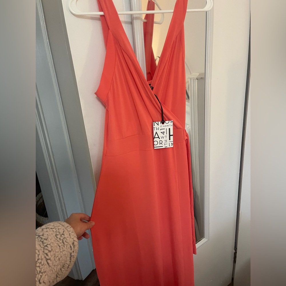 41 Hawthorn Coral Tie Dress